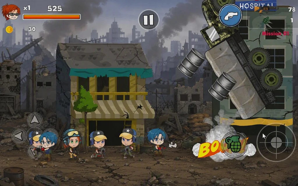 Iron Vanguard Combat — explosive action