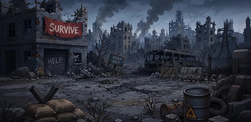 Iron Vanguard Combat — post-apocalyptic city setting